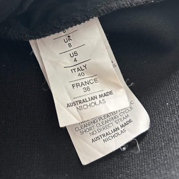 Nicholas Black Crepe Insert Dress ASO Isabelle Lightwood - Picture 11 of 15